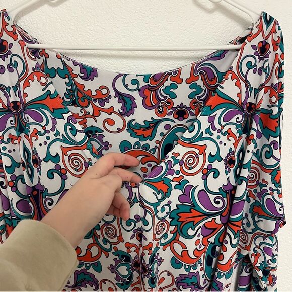 Laundry By Design Women’s Long Sleeve Mini Dress Multicolor size 12 - Picture 6 of 8